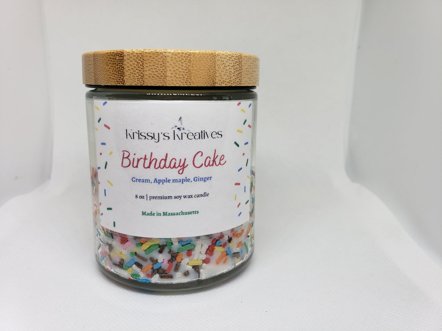 Birthday Cake Gift Premium Soy Wax Scented Candle