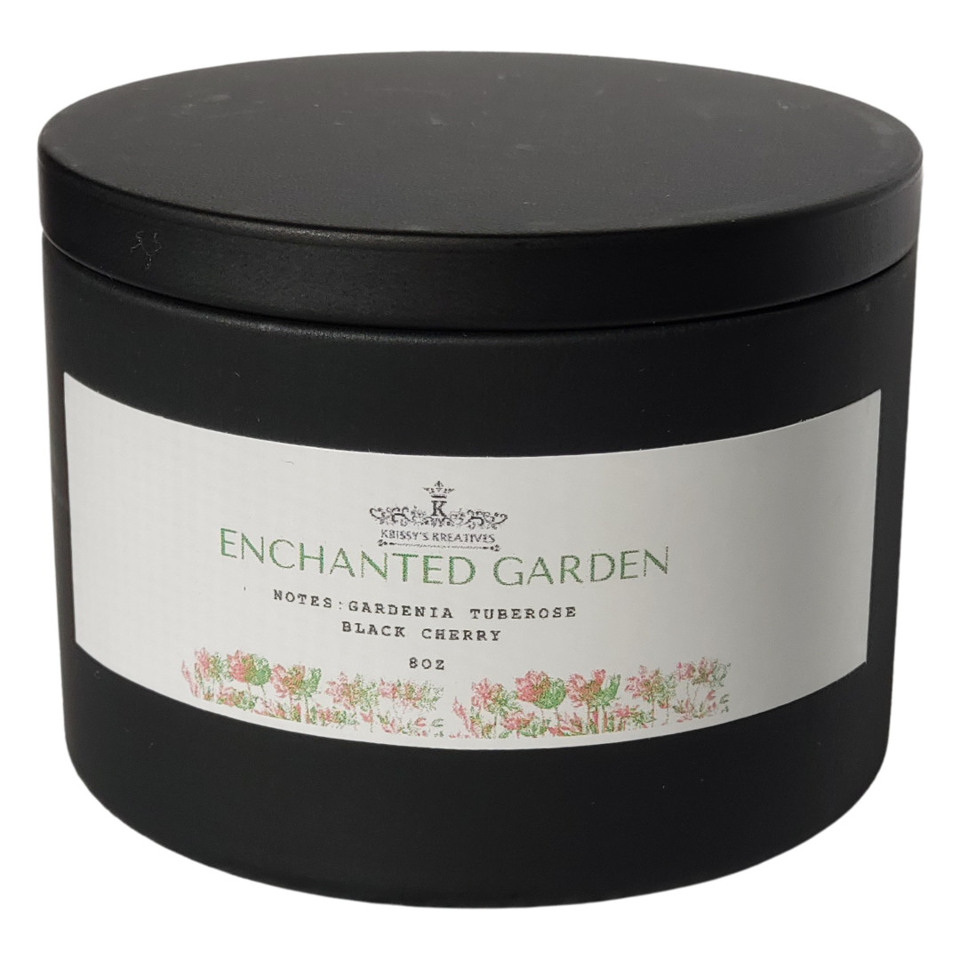 Enchanted Garden Scented Candle 8 oz Tin