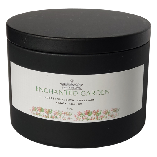 Enchanted Garden Scented Candle 8 oz Tin
