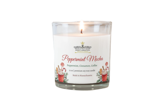 Peppermint Mocha Holiday Candle, Christmas Scents,