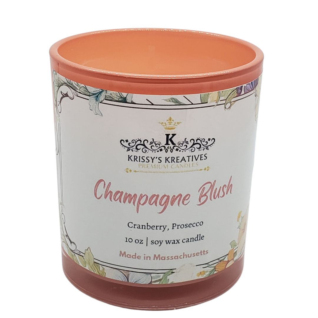Champagne Blush Scented Soy Wax Candle