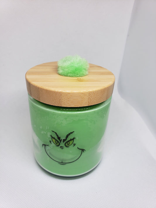 Grinch Christmas Gift Premium Soy Wax Scented Candle